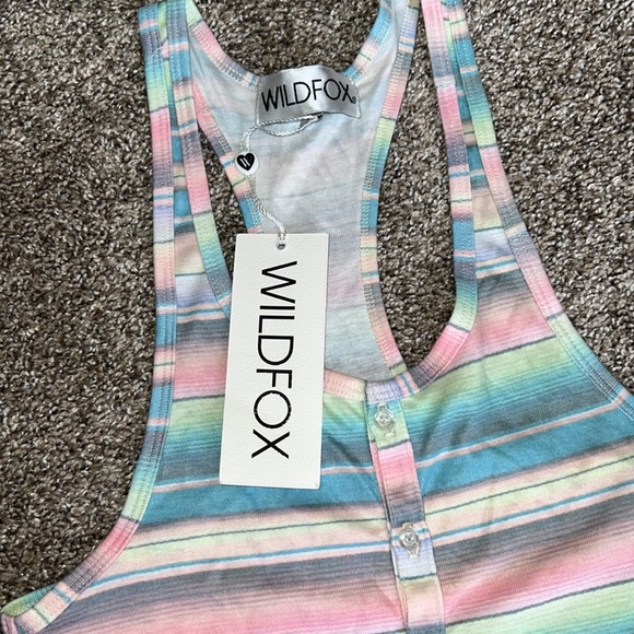 NWT Wildfox Stripe Racerback Tank - Picture 4 of 7